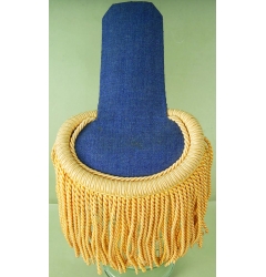 Epaulette Blue / Yellow Fringes